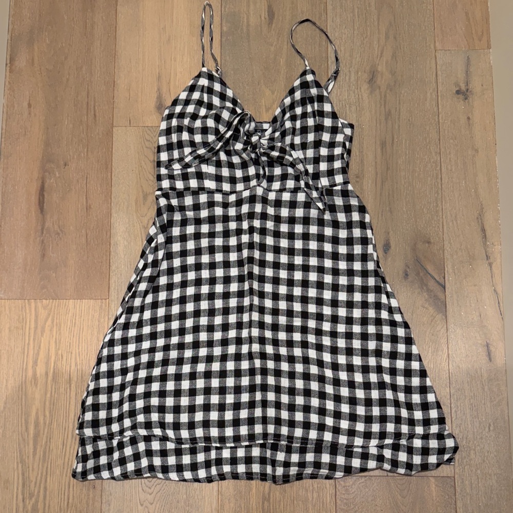 Rails Chic Checkered Spaghetti Strap Dress